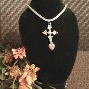 Vintage Women's Silver White Pearl Choker Necklace